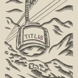 Geschnitzes Bild TITLIS...