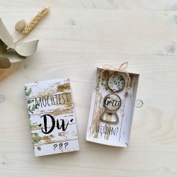 MÖCHTISCH du Götti werde? | Götti fragen Geschenk | Schachtel mit Überraschung | Flaschenöffner | Mundart