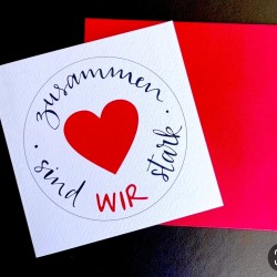 ❤️Faltkarte Zusammen sind...