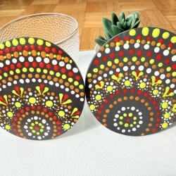 Colorful Mandala Coasters –...