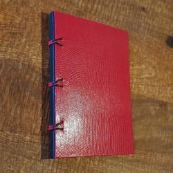 Quaderno a punta aperta rosso e nero