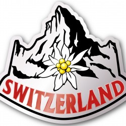Decal vinyl Sticker "Switzerland"