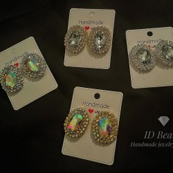 Handmade earrings Crystal