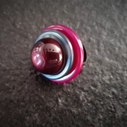 Fushia Button Ring