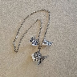 Collier Origami Poissons
