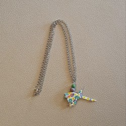 Origami-Vogel-Halskette