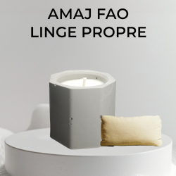 Bougie Cire Végétale - Linge Propre