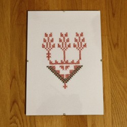 Broderie Palestinienne Tatreez sur papier