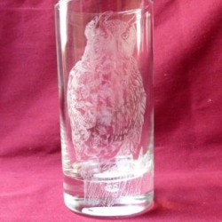 verre à eau hibou