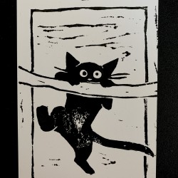 Katze Postkarte A6 