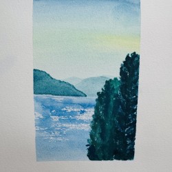 Paysage vue sur le lac 