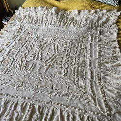 couverture tricot islandais...